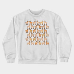 Cute Mouflon Pattern (Mountain Goat) Crewneck Sweatshirt